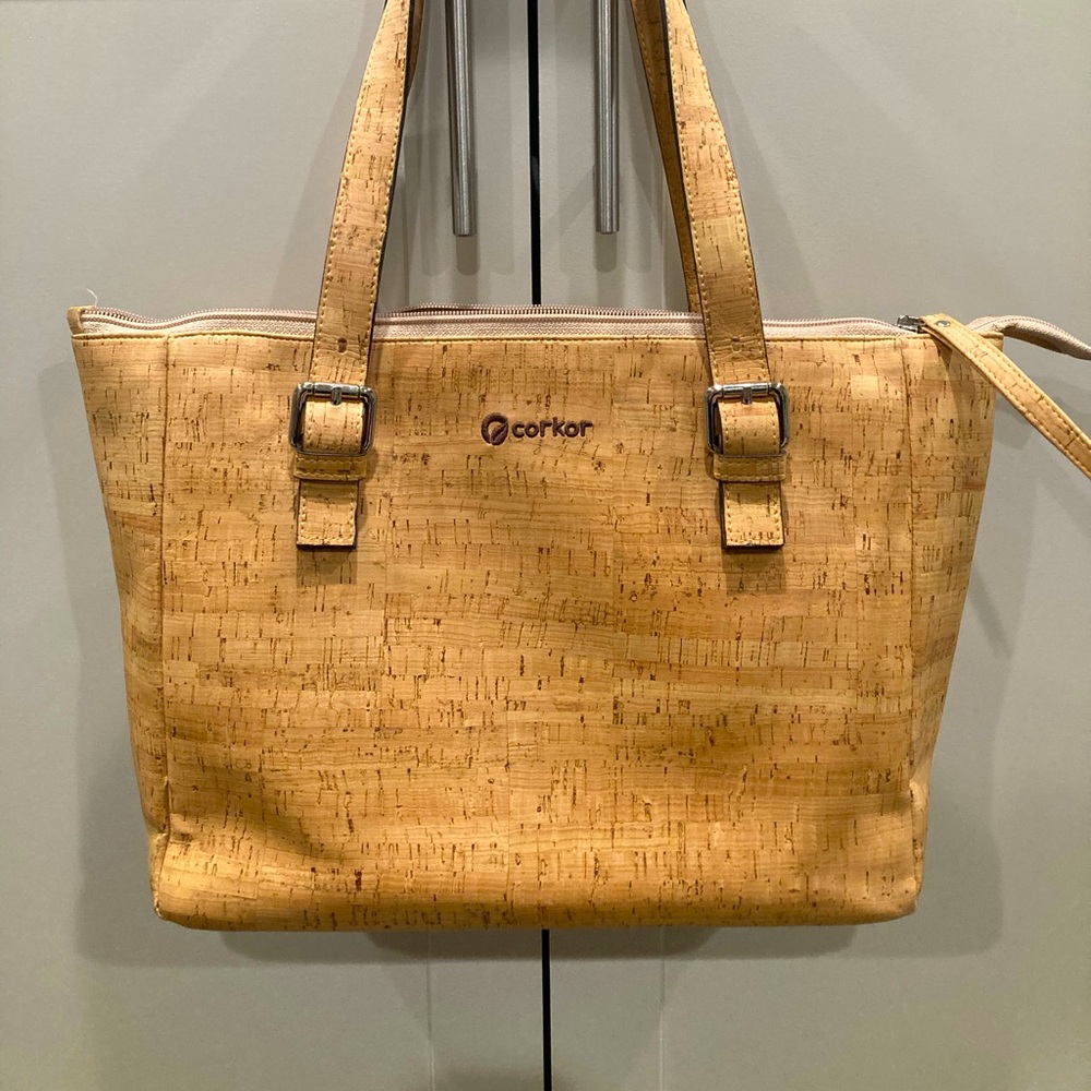 Corkor brand vegan tote bag